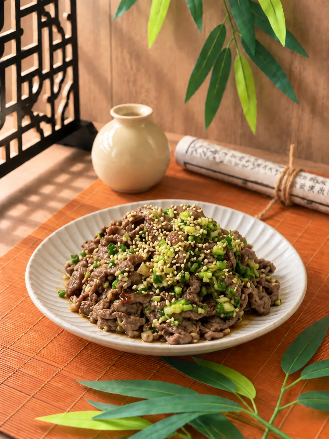 Savory Scallion Beef — CHDS healthy Chinese meal, Melbourne