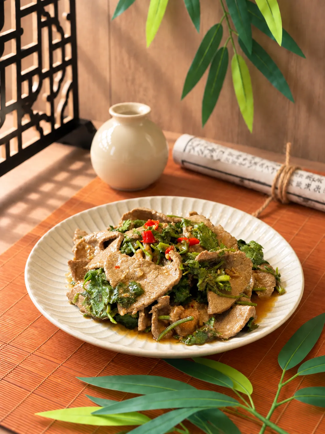 Beef with Fresh Cilantro Dressing — CHDS healthy Chinese meal, Melbourne