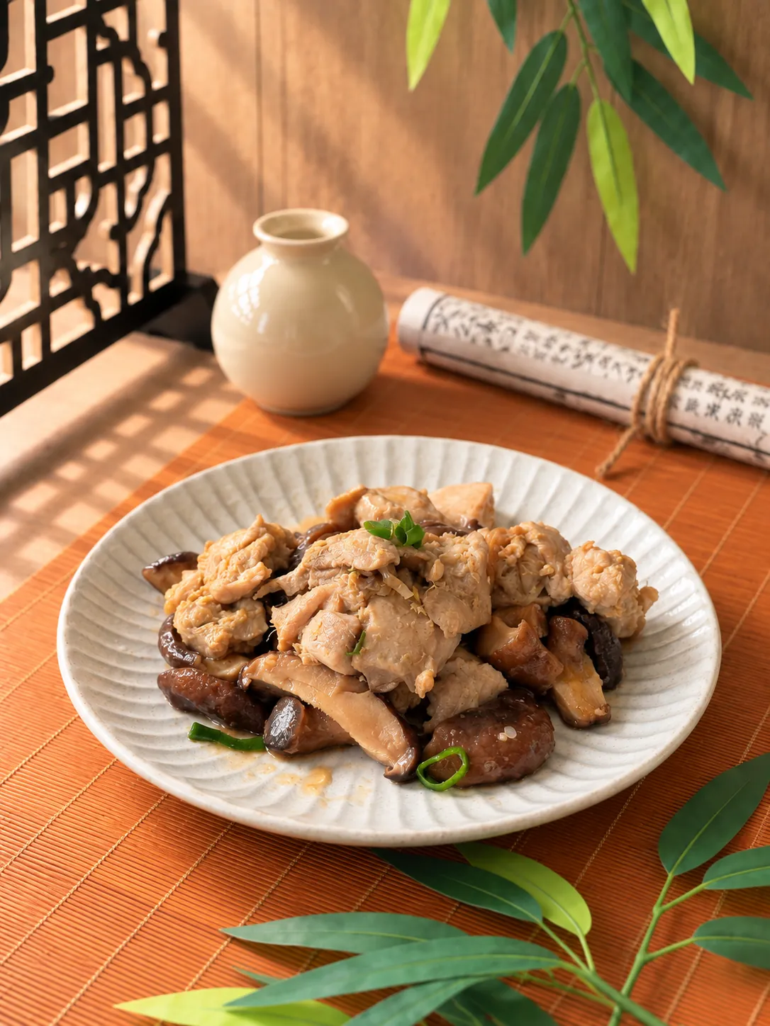 Clay-Baked Chicken with Mushrooms — CHDS healthy Chinese meal, Melbourne