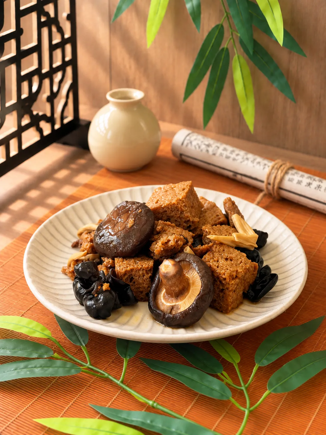 Sixi Gluten with Black Fungus — CHDS healthy Chinese meal, Melbourne